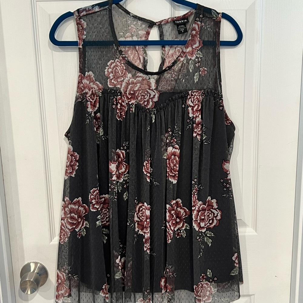 Torrid Mesh Lined Tank